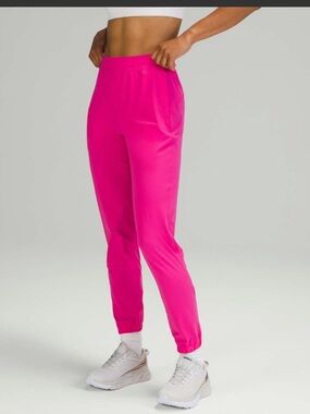 Like new! Rare Lululemon Adapted State HR Joggers in Sonic Pink Size 6